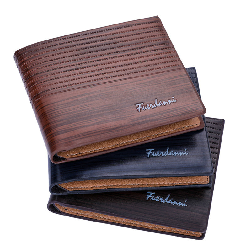 1PCS New arrival short wallets for men embossed multi-card fashion PU leather bag card bag wallet