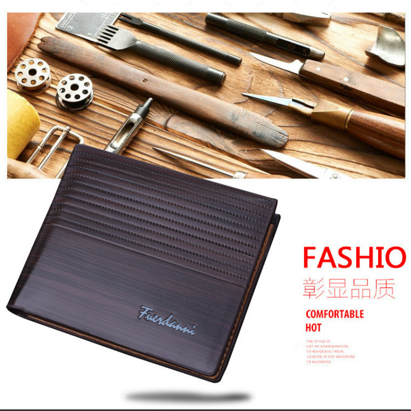 1PCS New arrival short wallets for men embossed multi-card fashion PU leather bag card bag wallet