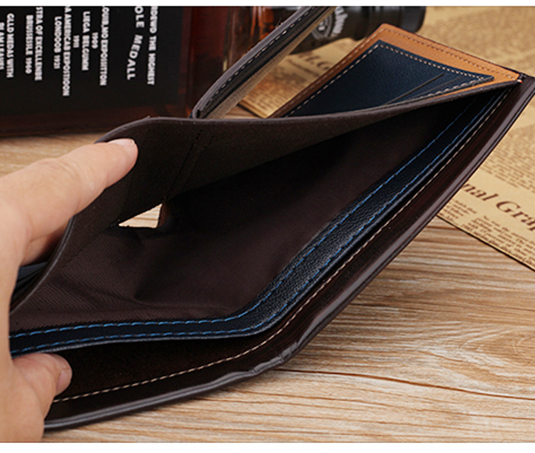 1PCS New arrival short wallets for men embossed multi-card fashion PU leather bag card bag wallet
