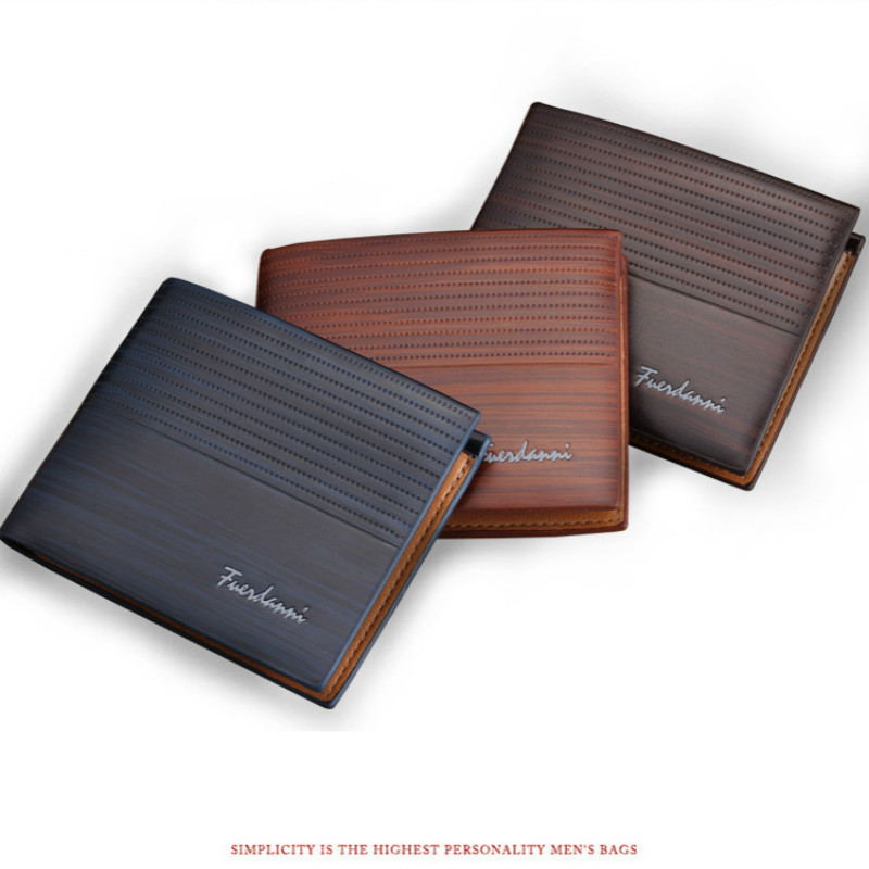 1PCS New arrival short wallets for men embossed multi-card fashion PU leather bag card bag wallet