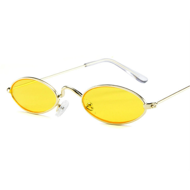 2018 New Vintage Trendy Small Oval Frame Sunglasses Women's Retro Fashion Shades  dress up Glasses