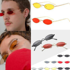 2018 New Vintage Trendy Small Oval Frame Sunglasses Women's Retro Fashion Shades  dress up Glasses