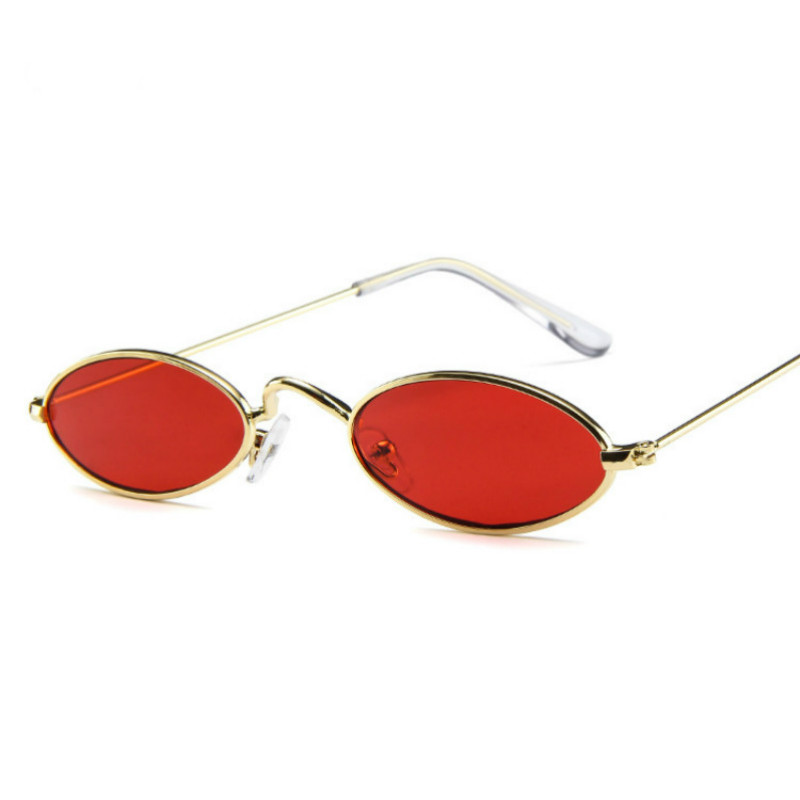 2018 New Vintage Trendy Small Oval Frame Sunglasses Women's Retro Fashion Shades  dress up Glasses