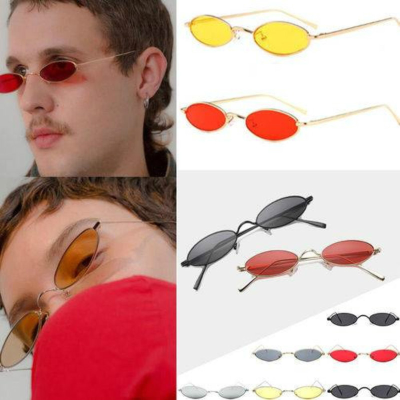 2018 New Vintage Trendy Small Oval Frame Sunglasses Women's Retro Fashion Shades  dress up Glasses
