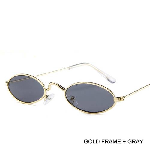 2018 New Vintage Trendy Small Oval Frame Sunglasses Women's Retro Fashion Shades  dress up Glasses