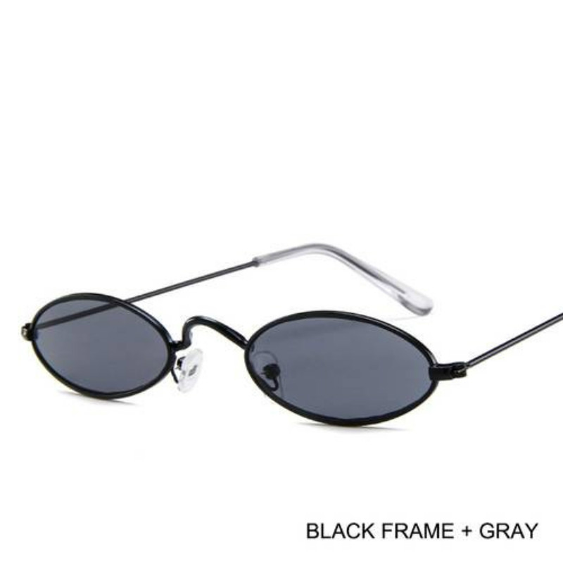 2018 New Vintage Trendy Small Oval Frame Sunglasses Women's Retro Fashion Shades  dress up Glasses