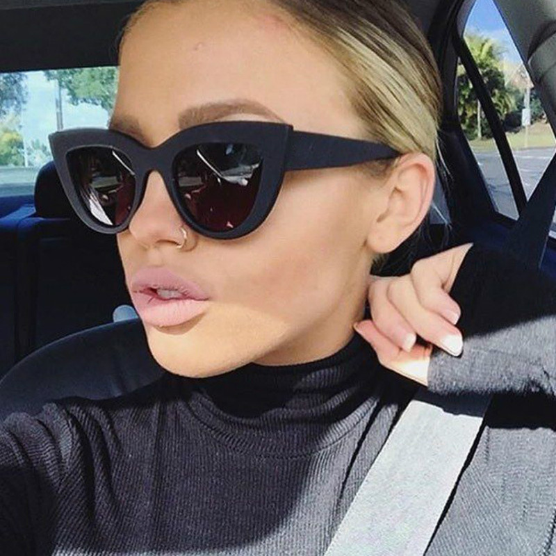 Cat Eye Women Sunglasses ladies Lens Vintage Shaped Europe and America Sun Glasses Female Eyewear