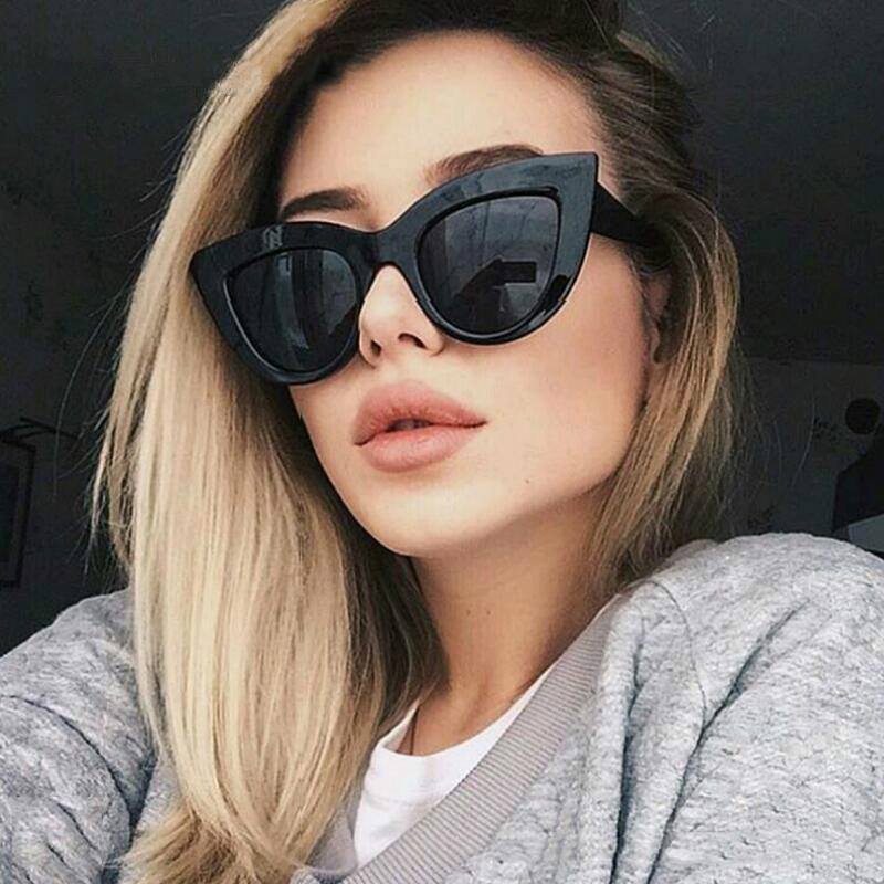 Cat Eye Women Sunglasses ladies Lens Vintage Shaped Europe and America Sun Glasses Female Eyewear