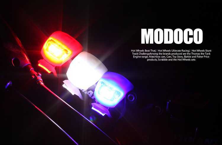 2PCS Bicycles Light Silicone LED Head Front Rear Wheel Bike Light Lamp Waterproof Cycling Accessorie