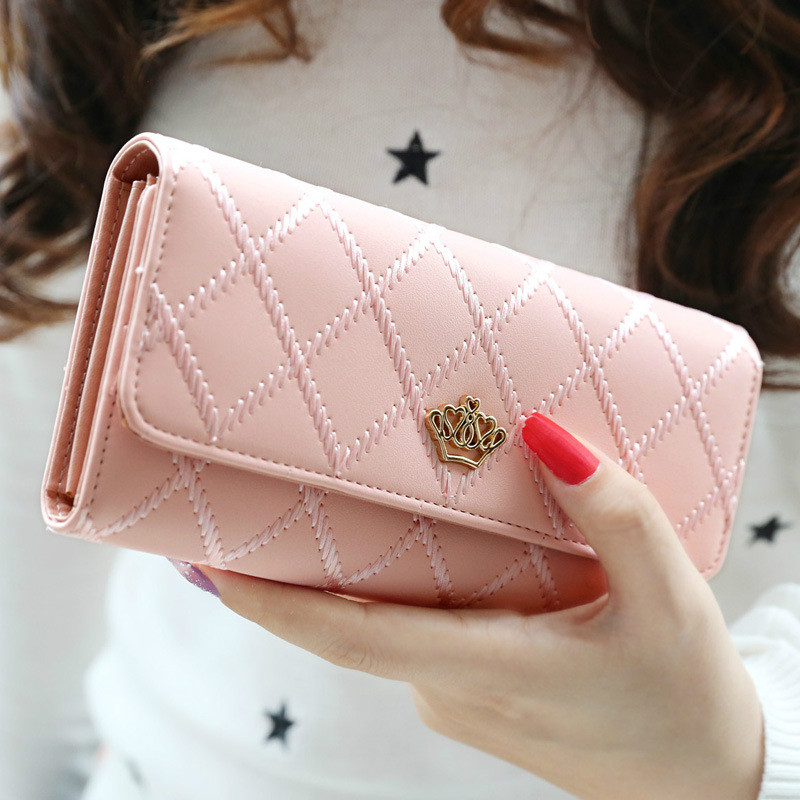 Fashions multi wallets for women long wallet ladies PU leather purse bag handbags types for ladies