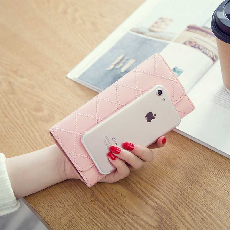 Fashions multi wallets for women long wallet ladies PU leather purse bag handbags types for ladies