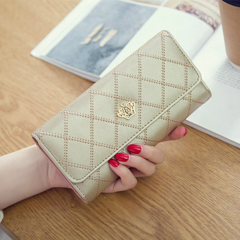 Fashions multi wallets for women long wallet ladies PU leather purse bag handbags types for ladies