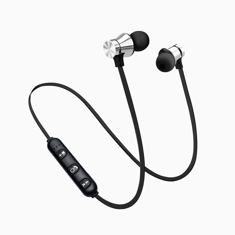 Magnetic wireless bluetooth earphones Stereo Earbuds in-ear with Mic For iphone samsung