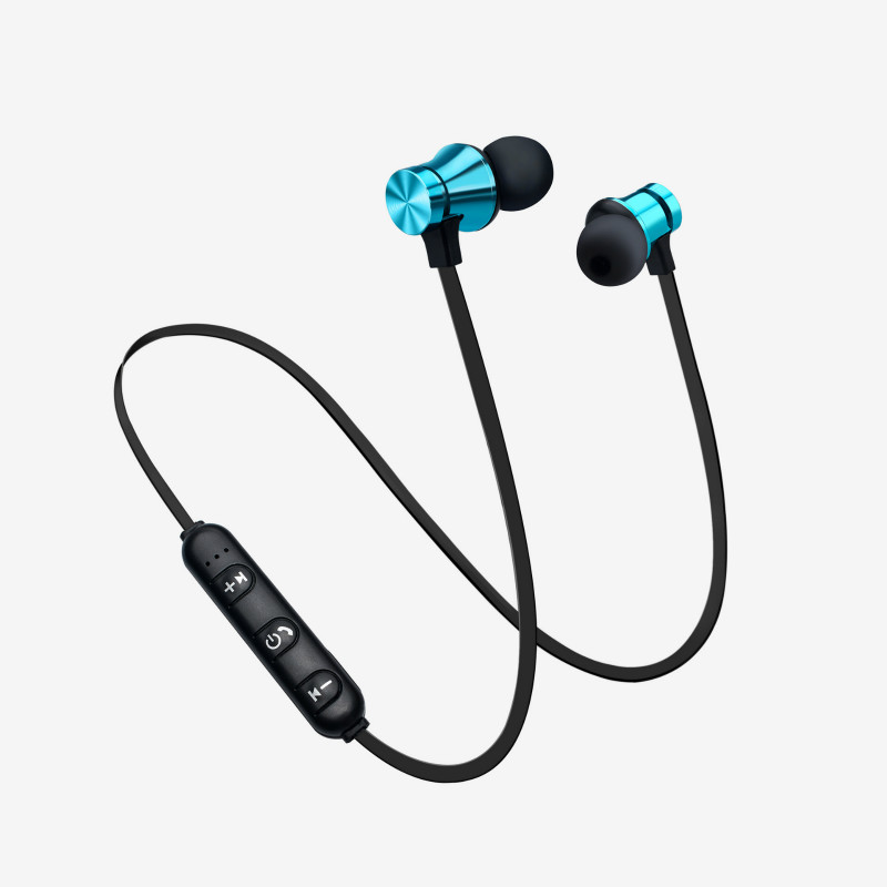 Magnetic wireless bluetooth earphones Stereo Earbuds in-ear with Mic For iphone samsung