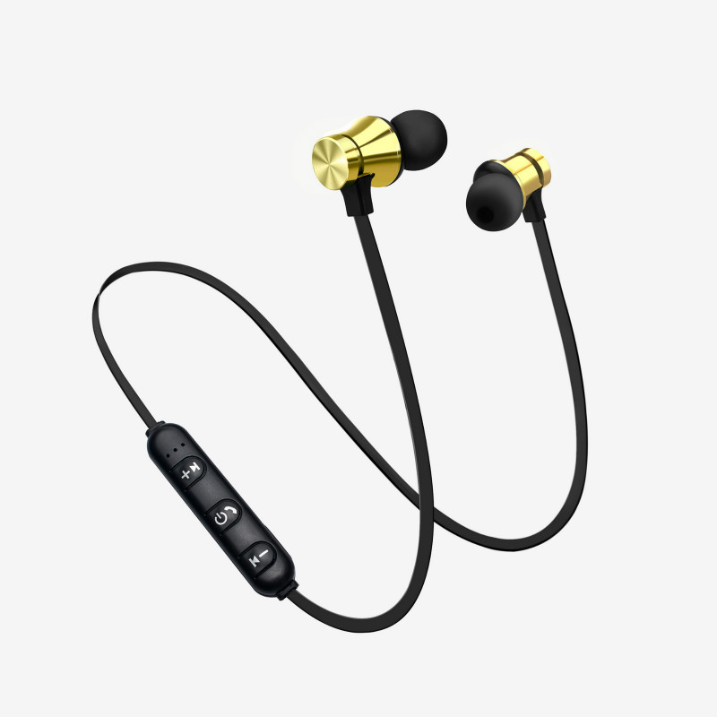 Magnetic wireless bluetooth earphones Stereo Earbuds in-ear with Mic For iphone samsung