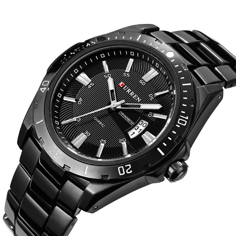 Fashions high grade watches men calendar watchs steel belt waterproof business men quartz watche