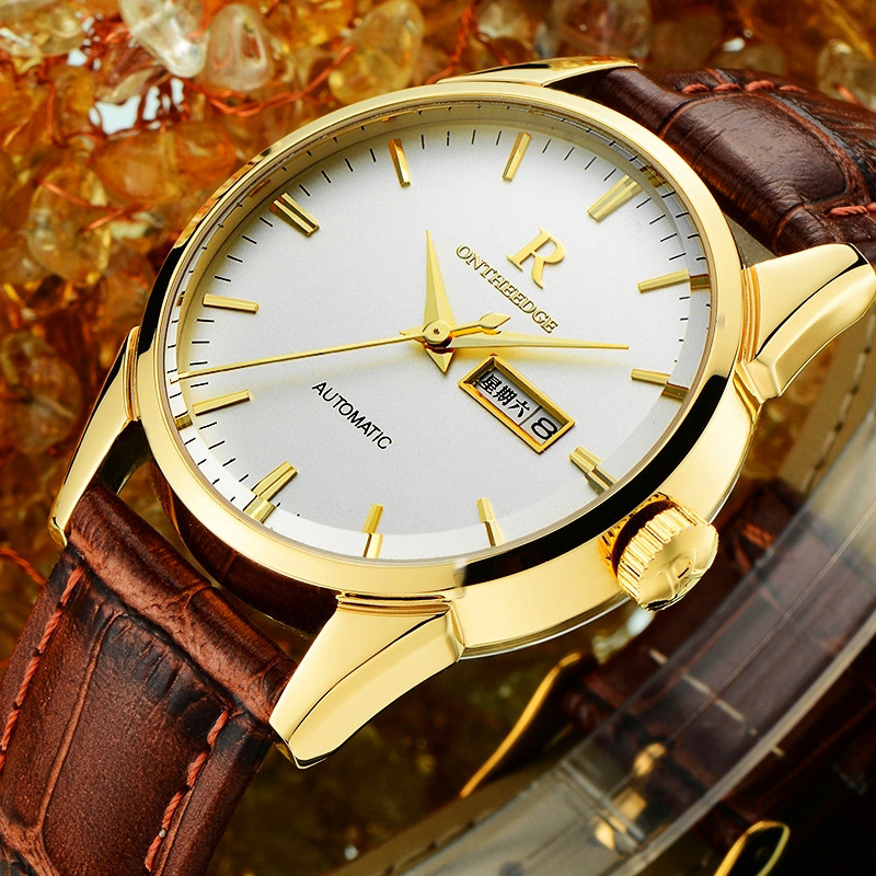 Leather belt Swiss watches men and women waterproof watche fashion business brand new man watchs