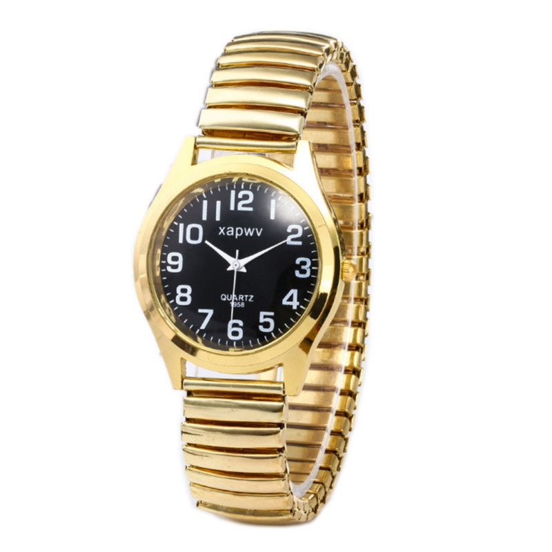 Ladies watch couple watches casual big digital watches Stainless steel elastic band watches