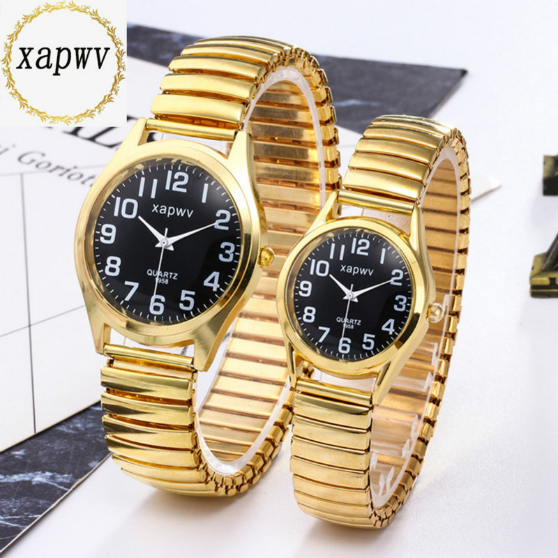 Ladies watch couple watches casual big digital watches Stainless steel elastic band watches