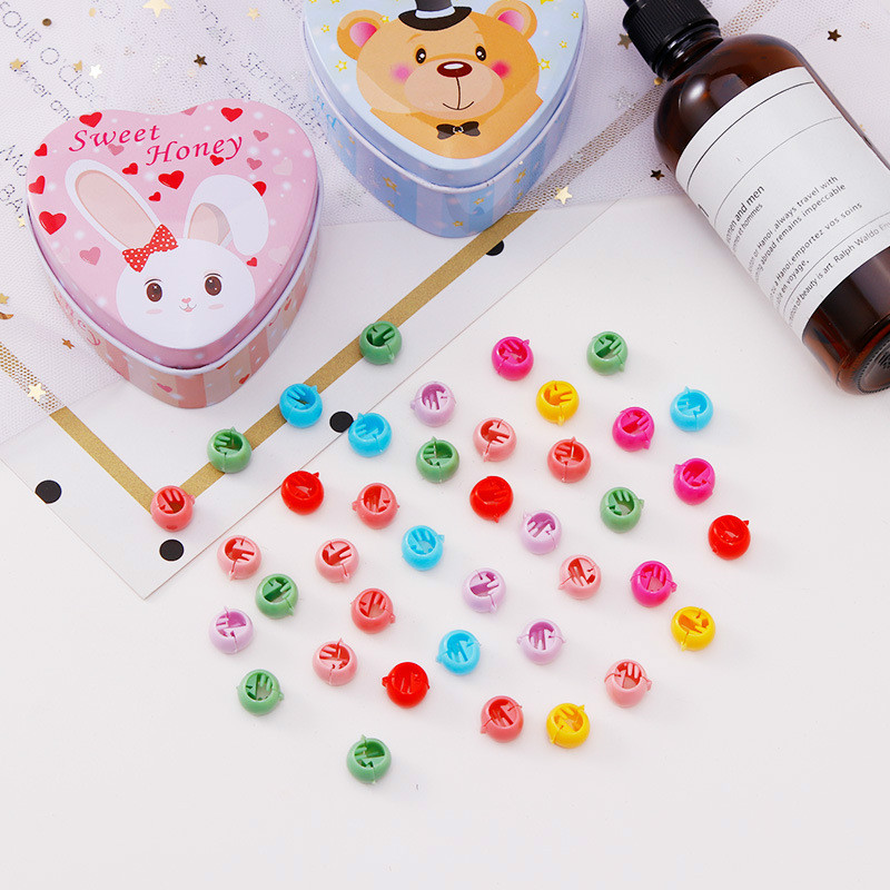 30Pcs/set Beanie buckle candy color mixed color Hairclip girl hairpin hairpin hair accessories