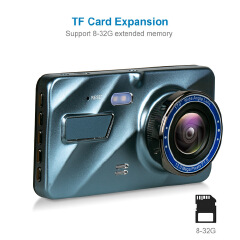 New night vision car 4-inch driving recorder two-way recording For Car DVR Camera Full HD 1296P