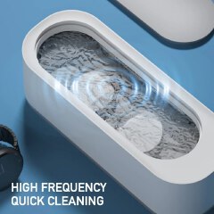Portable Glasses Cleaner Multifunctional Jewelry Watch Makeup Brush Necklace Mini Cleaning Machine Ultrasonic Vibration Cleaning Machine