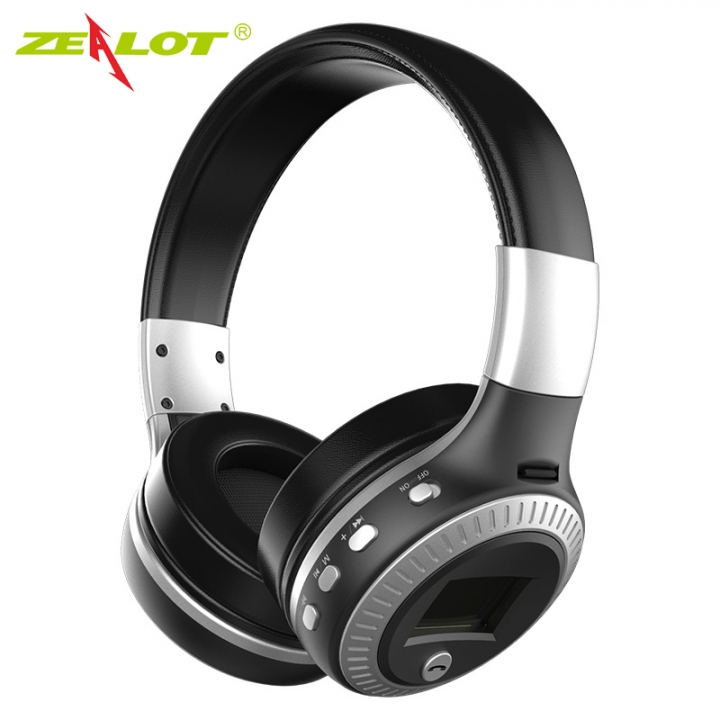 Zealot B19 Wireless Bluetooth Headphone Stereo Bass Earphone With Mic FM Radio TF Play LED Screen