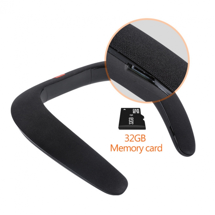 Bass Music Wireless Stereo Bluetooth Portable Music Speaker Neck Novelty Portable Speaker Subwoofer