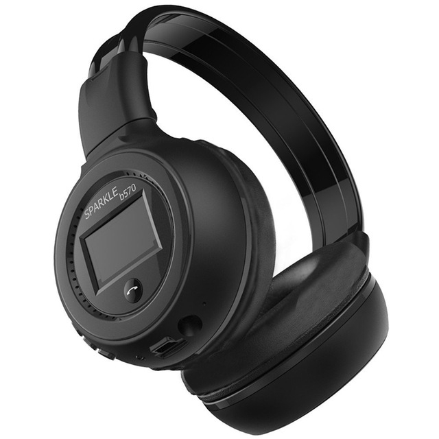 Zealot B570 Bluetooth Stereo Folding Headset Wireless Headset with LCD Screen FM Radio