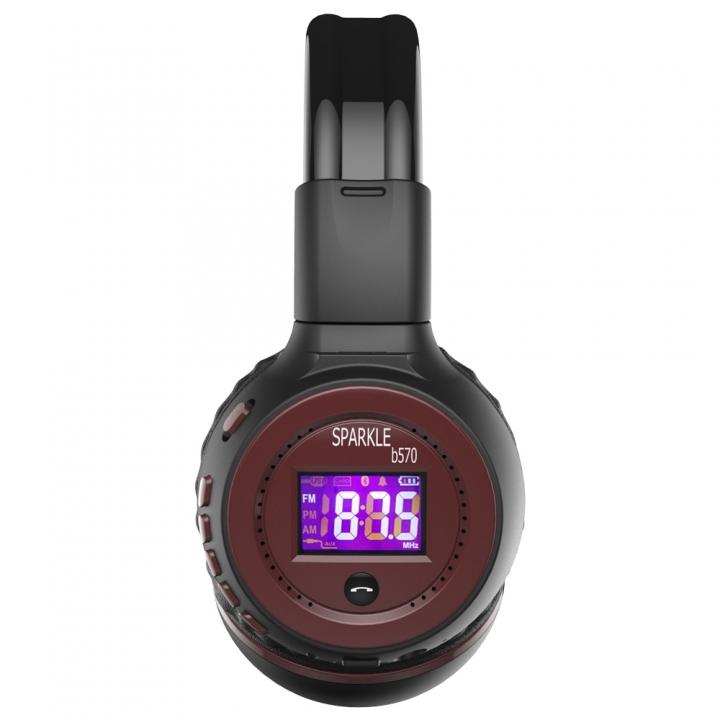 Zealot B570 Bluetooth Stereo Folding Headset Wireless Headset with LCD Screen FM Radio