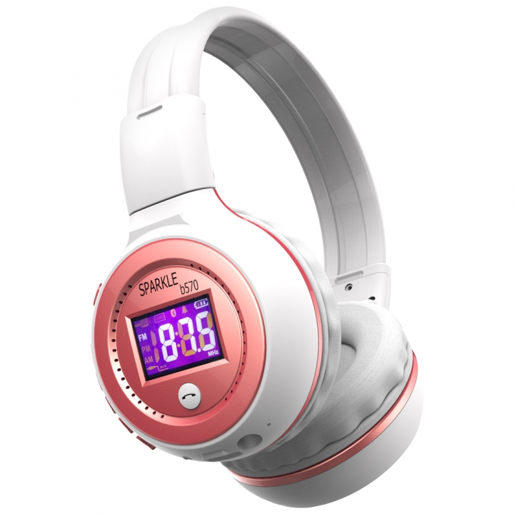 Zealot B570 Bluetooth Stereo Folding Headset Wireless Headset with LCD Screen FM Radio