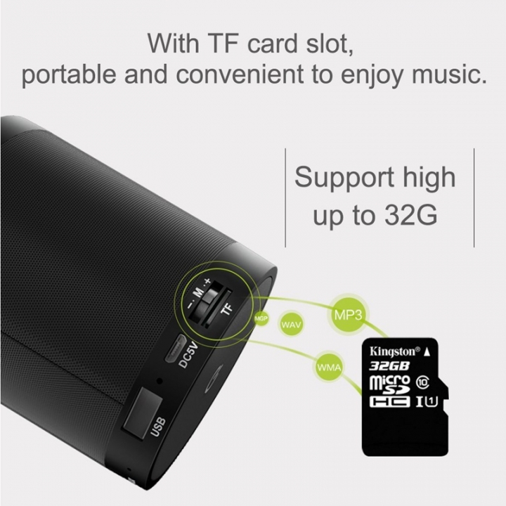 ZEALOT S5 Portable Bluetooth Speaker Column Wireless Subwoofer Super Bass Stereo USB TF Card Play