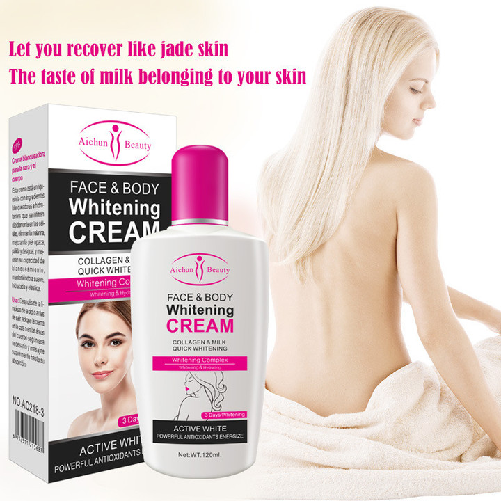120ml Beauty Body Face Whitening Cream for Dark Skin Bleaching Brightening Skin Lotion