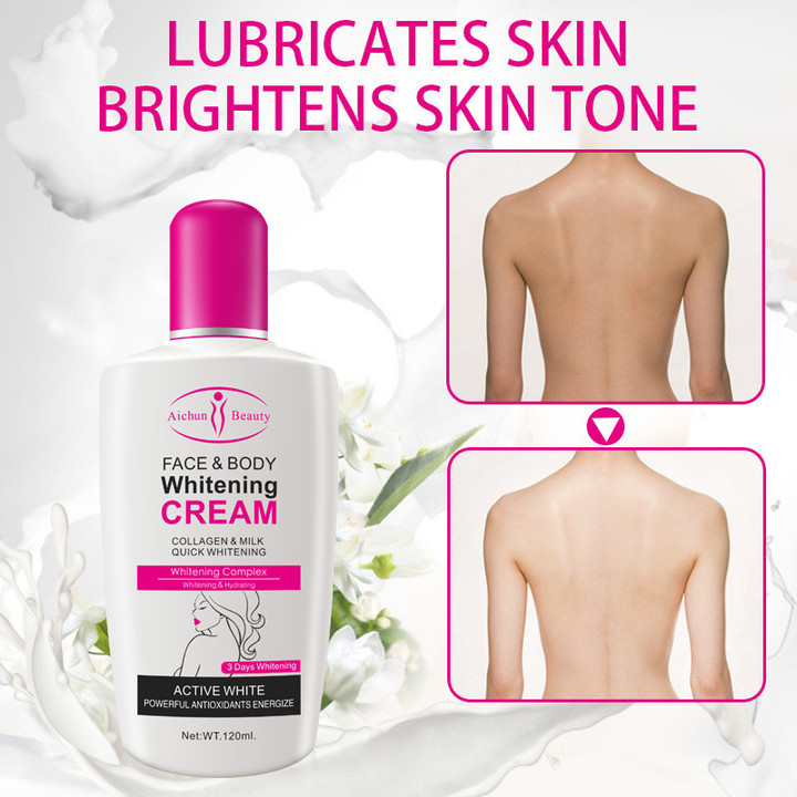 120ml Beauty Body Face Whitening Cream for Dark Skin Bleaching Brightening Skin Lotion