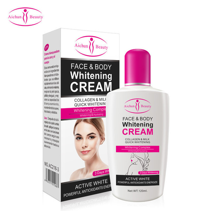 120ml Beauty Body Face Whitening Cream for Dark Skin Bleaching Brightening Skin Lotion