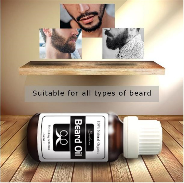 Men's Facial Hair Grow Thick Beard Growth  Essential Oil Serum Mustache Fast Hair Growth Treatment