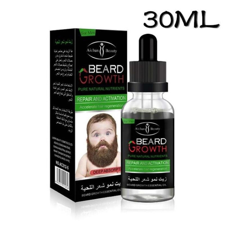 Men's Beard Growth Solution Gentle Maintenance Hair Growth Beard Growth Essential Oil