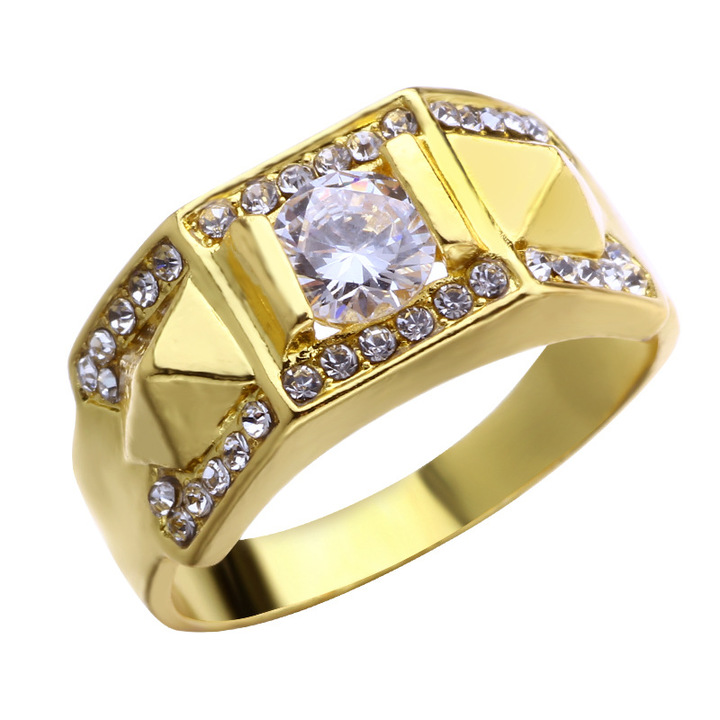 12 Styles 18K Gold Filled Diamond Women Men Wedding MenWomen Size 5 To 12 Ring Set Jewelry