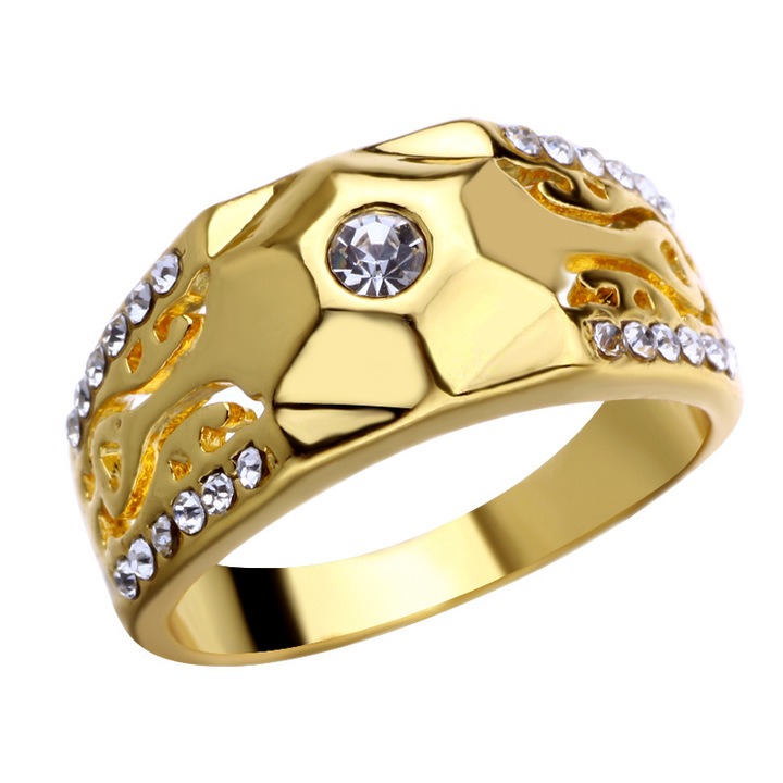 12 Styles 18K Gold Filled Diamond Women Men Wedding MenWomen Size 5 To 12 Ring Set Jewelry