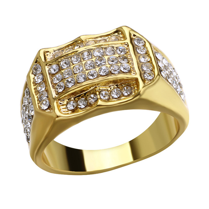 12 Styles 18K Gold Filled Diamond Women Men Wedding MenWomen Size 5 To 12 Ring Set Jewelry