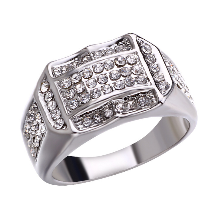 12 Styles 18K Gold Filled Diamond Women Men Wedding MenWomen Size 5 To 12 Ring Set Jewelry