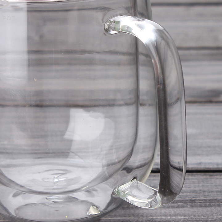 300ML Double Layer Glass Handmade Transparent Heat Resistant Cup Coffee Tea Drink Cups Kitchen Tool