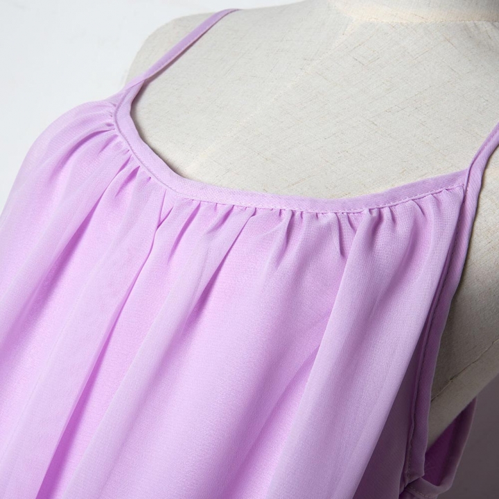 Women beach dress fluorescence female summer dress chiffon voile women dress 2018 summer style