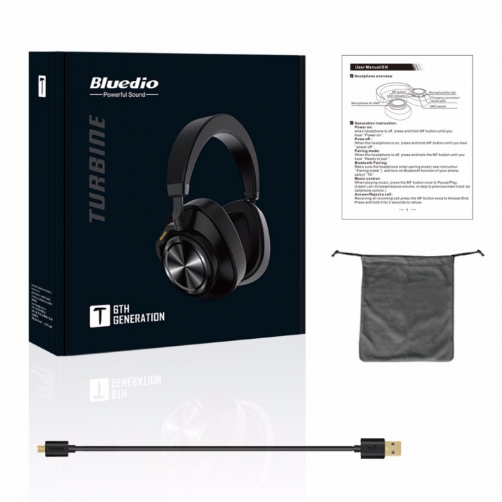T7 Active Noise Cancelling Headphones Wireless Bluetooth Headset with microphone for phones