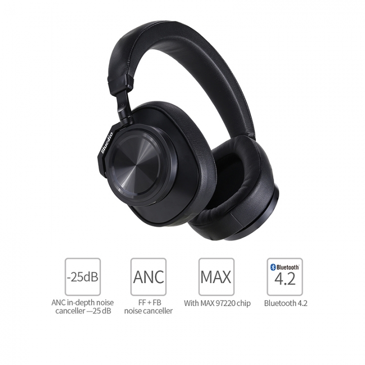 T7 Active Noise Cancelling Headphones Wireless Bluetooth Headset with microphone for phones