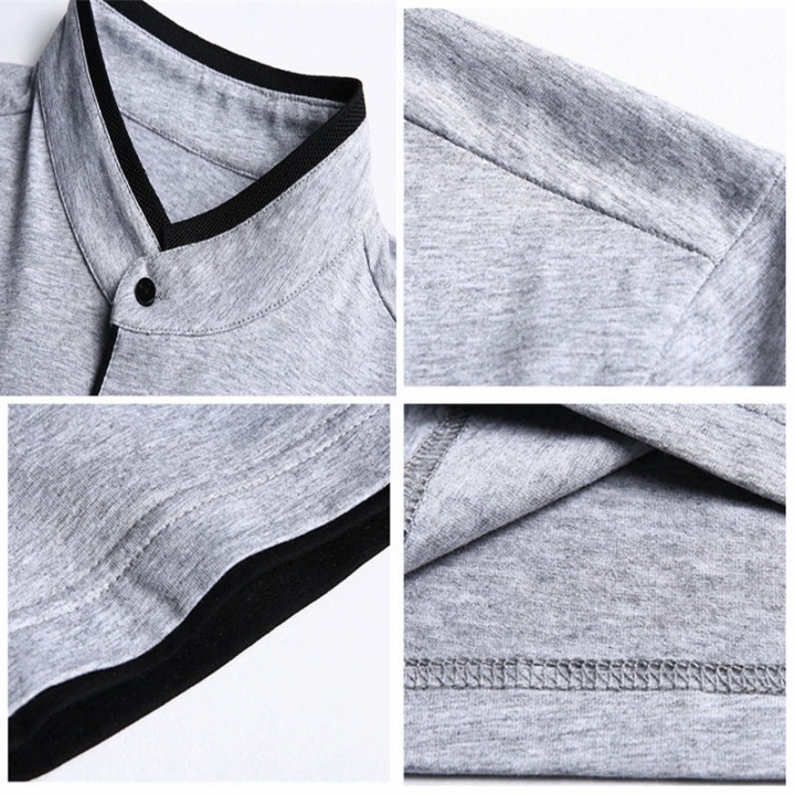 Collar Short Sleeve Tee Shirt Men 2018 Spring Summer Men Brand Clothing Slim Fit Cotton T-Shirts
