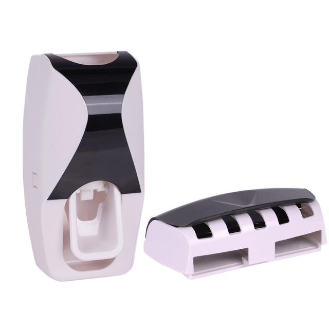 Creative Automatic Plastic Lazy Toothpaste Dispenser 5Toothbrush Holder Bathroom Bathing Accessories