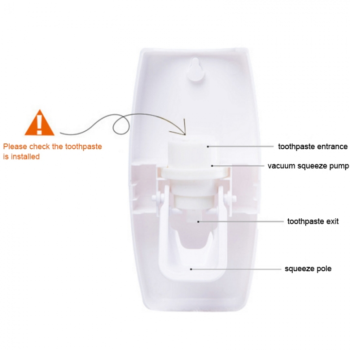 Creative Automatic Plastic Lazy Toothpaste Dispenser 5Toothbrush Holder Bathroom Bathing Accessories