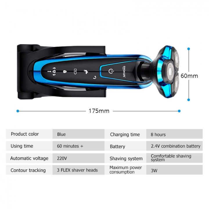 Men Washable Rechargeable Electric Shaver Electric Shaving Beard Machine Razor Rechargeable razor