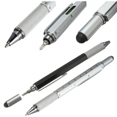 Multifunctional Screwdriver Ballpoint Pen Touch Screen Metal Gift Tool office supplie stationery pen